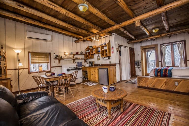 Rustic Log Cabin on Eco-Friendly Farm near Taos, New Mexico - Image 3